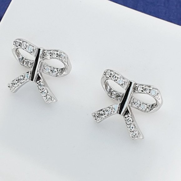 925 Sterling Silver CZ Stud Earrings for Women/Girl, US925P1249 - Picture 9 of 10